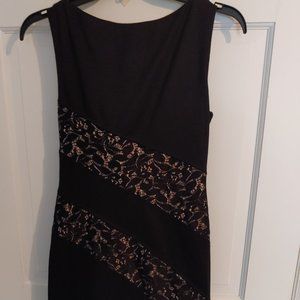 2X Host Pick! Maurices Gorgeous Black Lace Ponte Bodycon Dress sz 1/2 Turn Heads